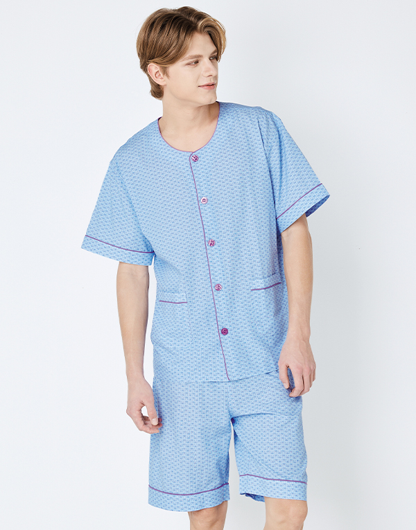 면레이온-반팔남잠옷세트[NRG1030]