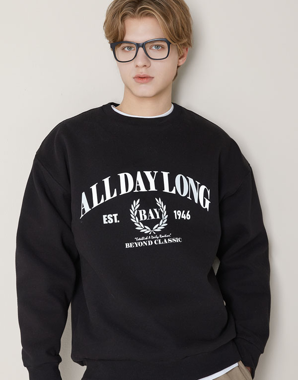 보디히트-올데이기모맨투맨(오버핏)[UMZ7007]