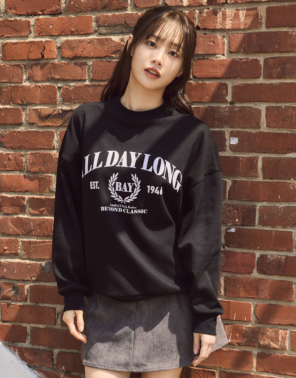 보디히트-올데이기모맨투맨(오버핏)[UMZ7007]