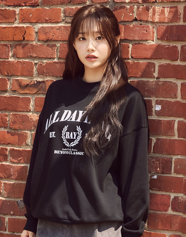 보디히트-올데이기모맨투맨(오버핏)[UMZ7007]