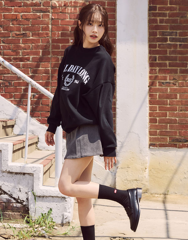 보디히트-올데이기모맨투맨(오버핏)[UMZ7007]