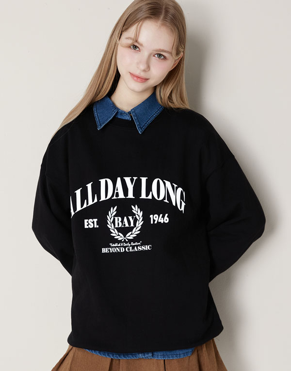 보디히트-올데이기모맨투맨(오버핏)[UMZ7007]