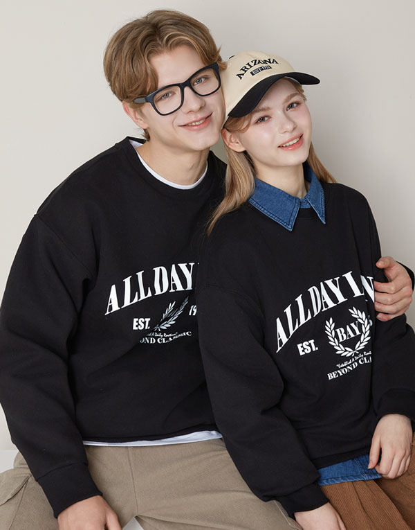 보디히트-올데이기모맨투맨(오버핏)[UMZ7007]