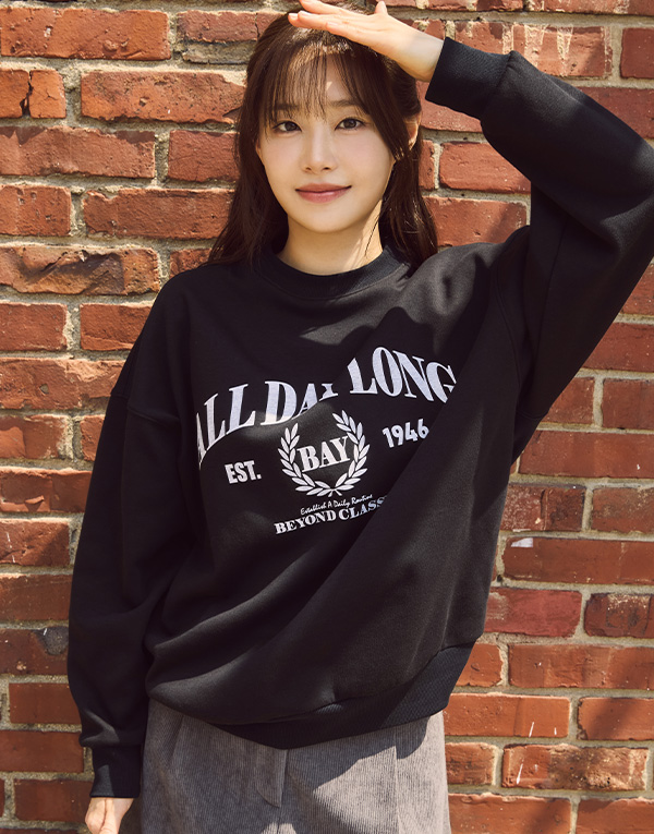 보디히트-올데이기모맨투맨(오버핏)[UMZ7007]