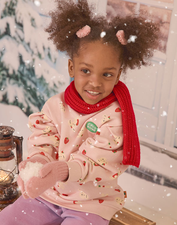 코코모메<BR/>퍼프소매-맨투맨[CCM2013]