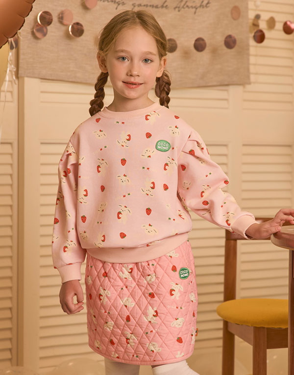 코코모메<BR/>퍼프소매-맨투맨[CCM2013]