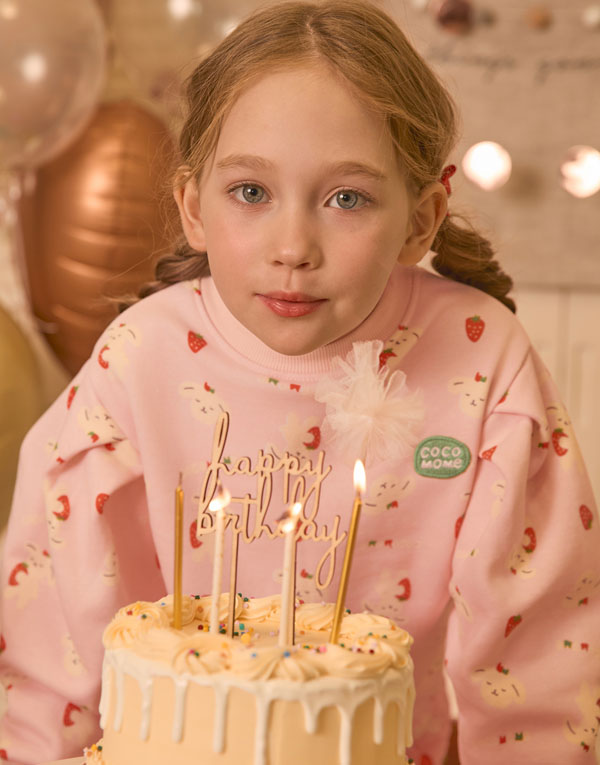 코코모메<BR/>퍼프소매-맨투맨[CCM2013]