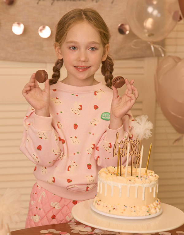 코코모메<BR/>퍼프소매-맨투맨[CCM2013]