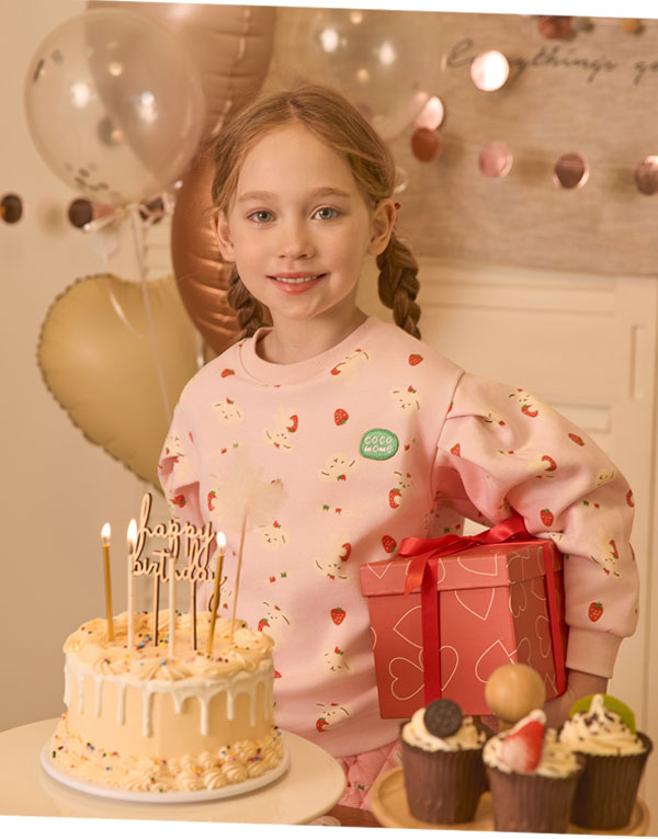 코코모메<BR/>퍼프소매-맨투맨[CCM2013]