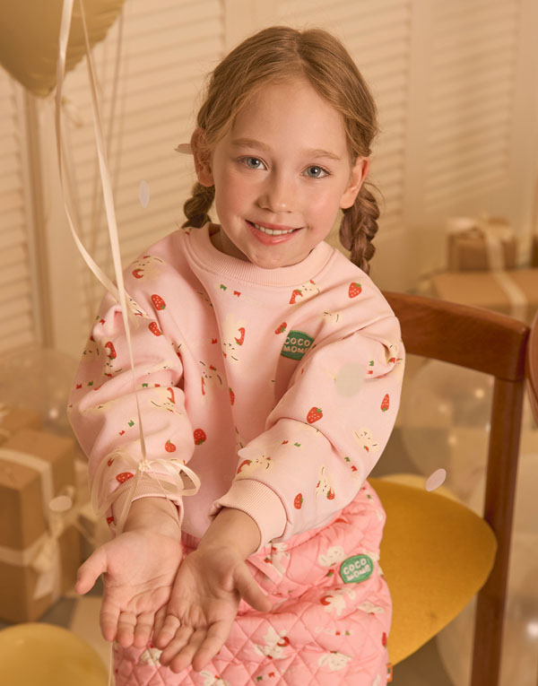 코코모메<BR/>퍼프소매-맨투맨[CCM2013]