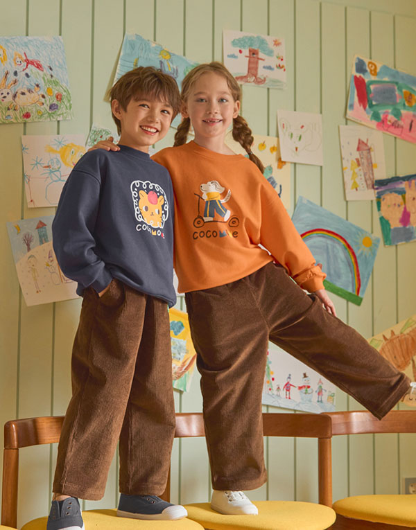 코코모메<BR/>코듀로이-와이드팬츠[CCM1022]