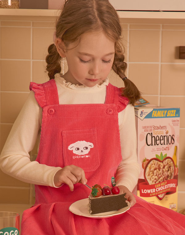 코코모메<BR/>코듀로이-멜빵원피스[CCM2016]