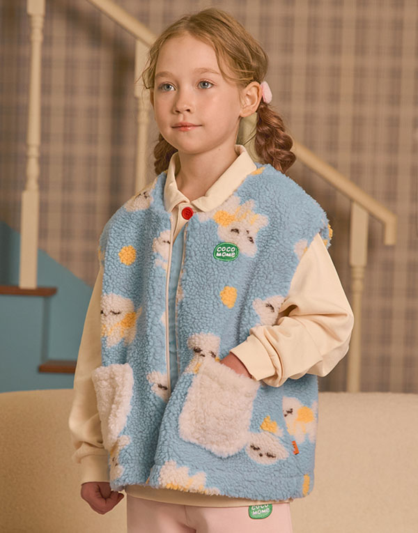 코코모메<BR/>뽀글이-조끼[CCM1026]