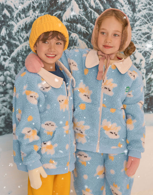 코코모메<BR/>뽀글이-카라집업[CCM1024]