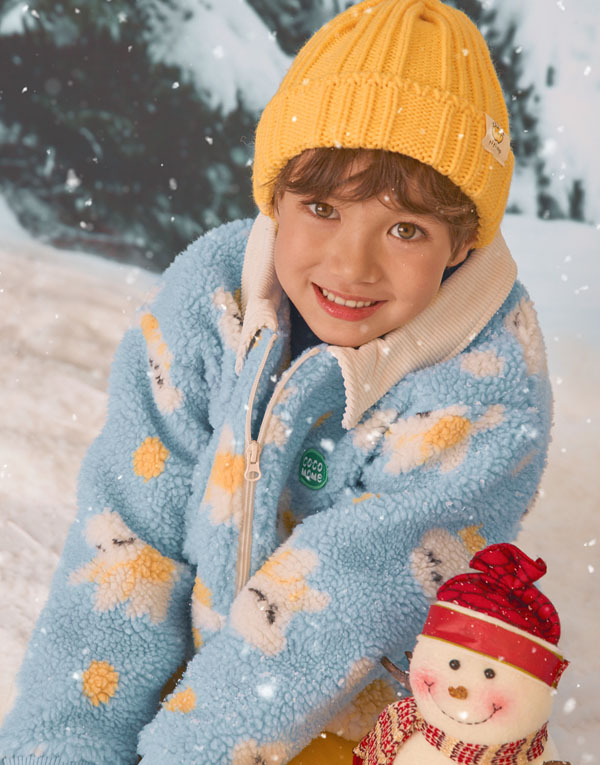 코코모메<BR/>뽀글이-카라집업[CCM1024]