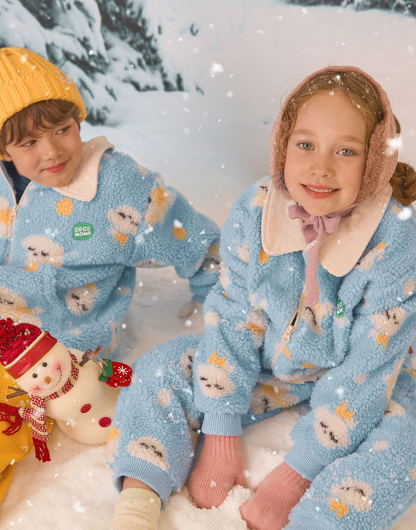 코코모메<BR/>뽀글이-카라집업[CCM1024]