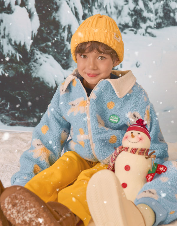 코코모메<BR/>뽀글이-카라집업[CCM1024]