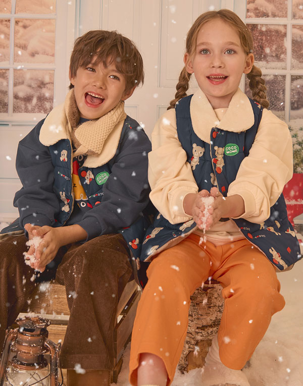 코코모메<BR/>패딩조끼[CCM1027]