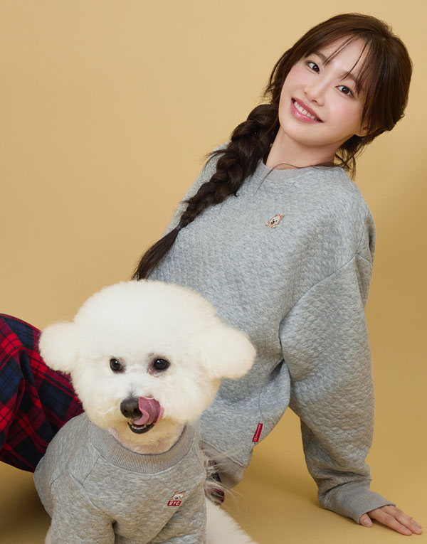 BYC개리야스- 남녀공용(견주용)<BR/>에어메리-커플용맨투맨[ODC0001]