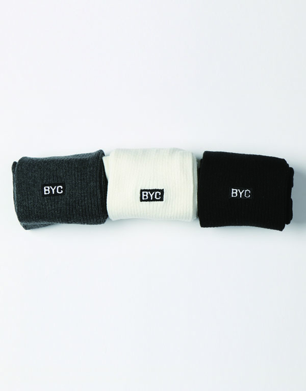 블랙로고양말(3매)[OES1015]