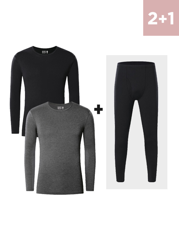 보디히트-기모U넥남긴팔티2매+기모타이즈1매[OBS1012]