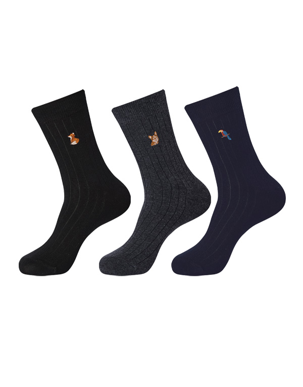 패션-동물자수장목양말(3매)[SMS1183]