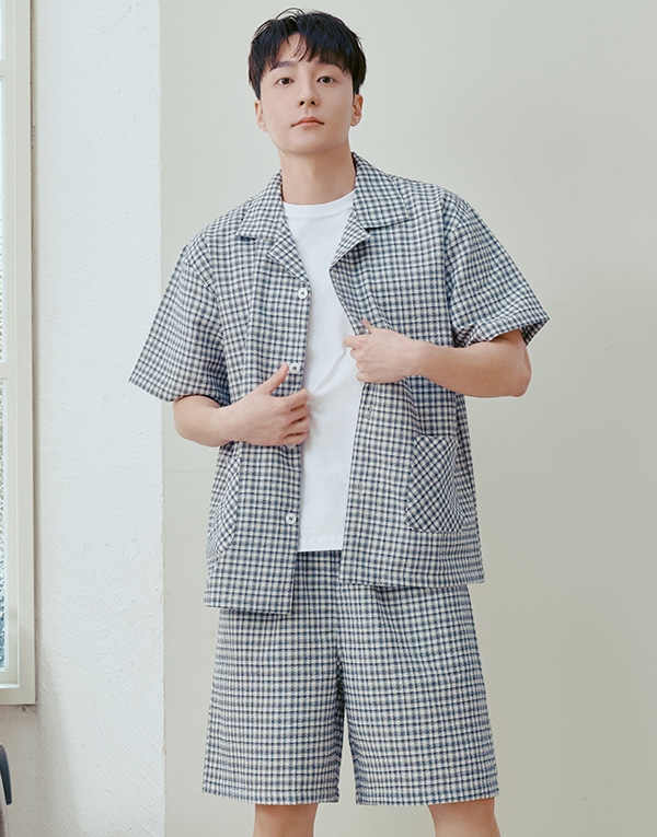 시어서커 반팔잠옷세트[NSZ1005]