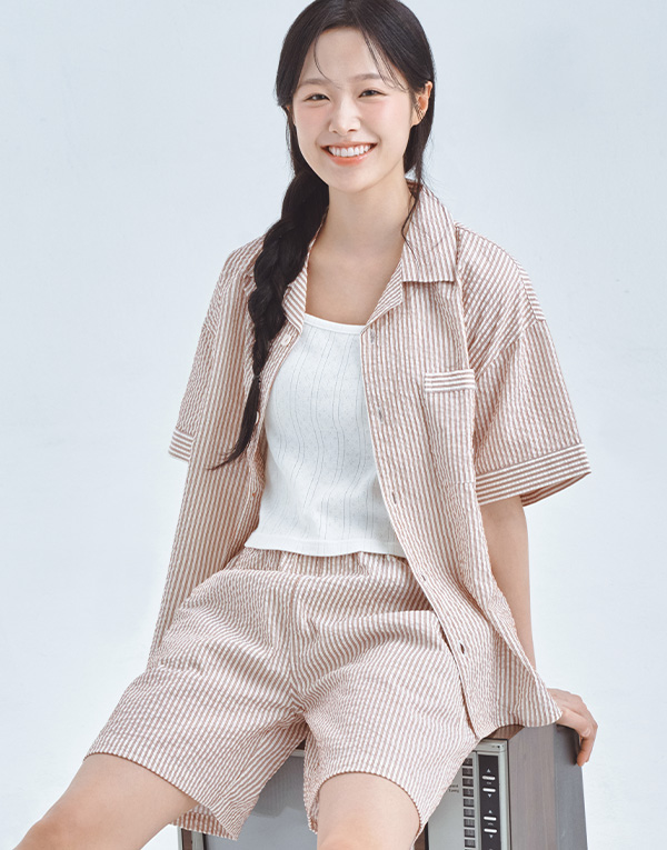 시어서커 반팔잠옷세트[NSZ1006]