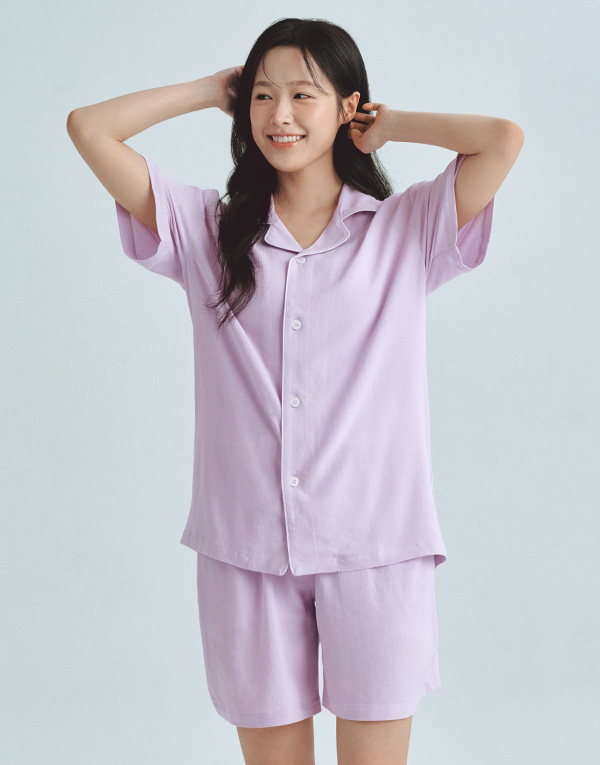 린넨 반팔잠옷세트[NRZ1024]