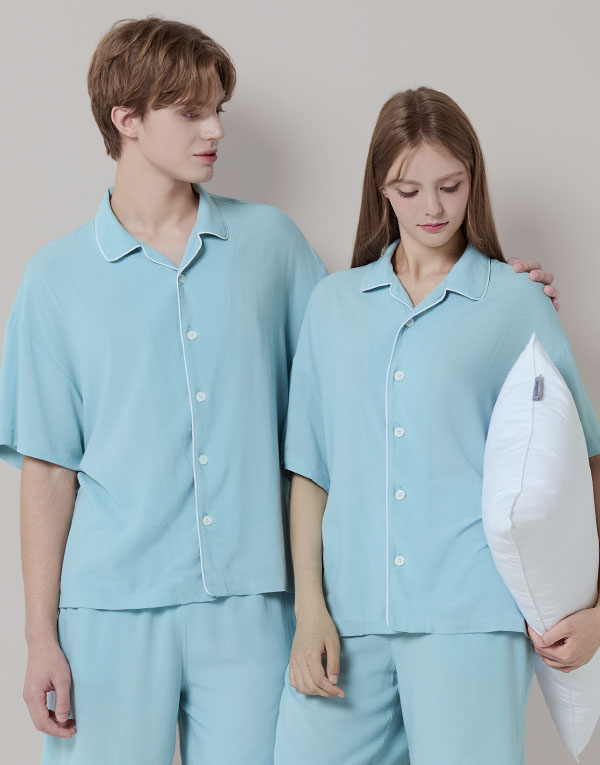 린넨 반팔잠옷세트[NRZ1024]