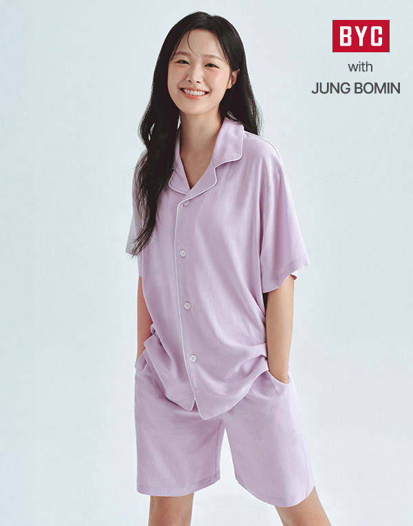 린넨 반팔잠옷세트[NRZ1024]