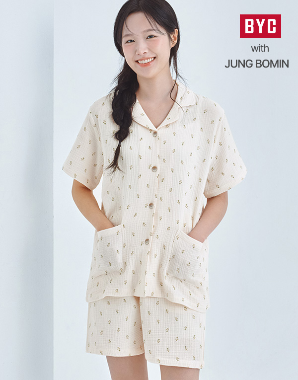 순면요루반팔여잠옷세트[NCZ1017]