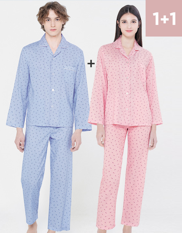 1+1 면모달-커플세트잠옷