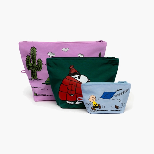 Baggu Go Pouch Set (Peanuts)