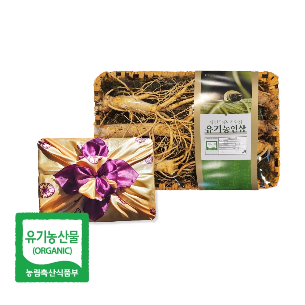 국내산 유기농 인삼 500g (선물용)