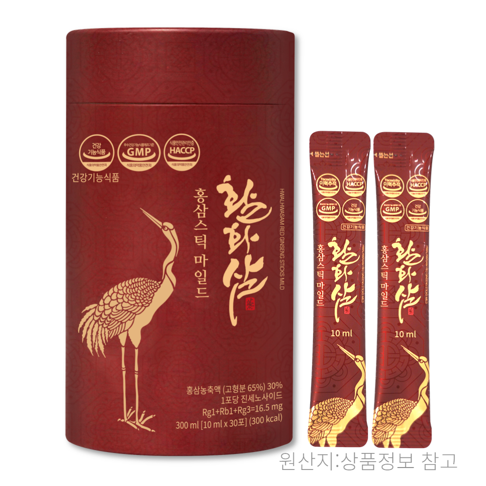 활화삼 홍삼스틱 마일드 30포