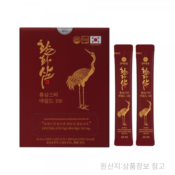 활화삼 홍삼스틱 마일드 100