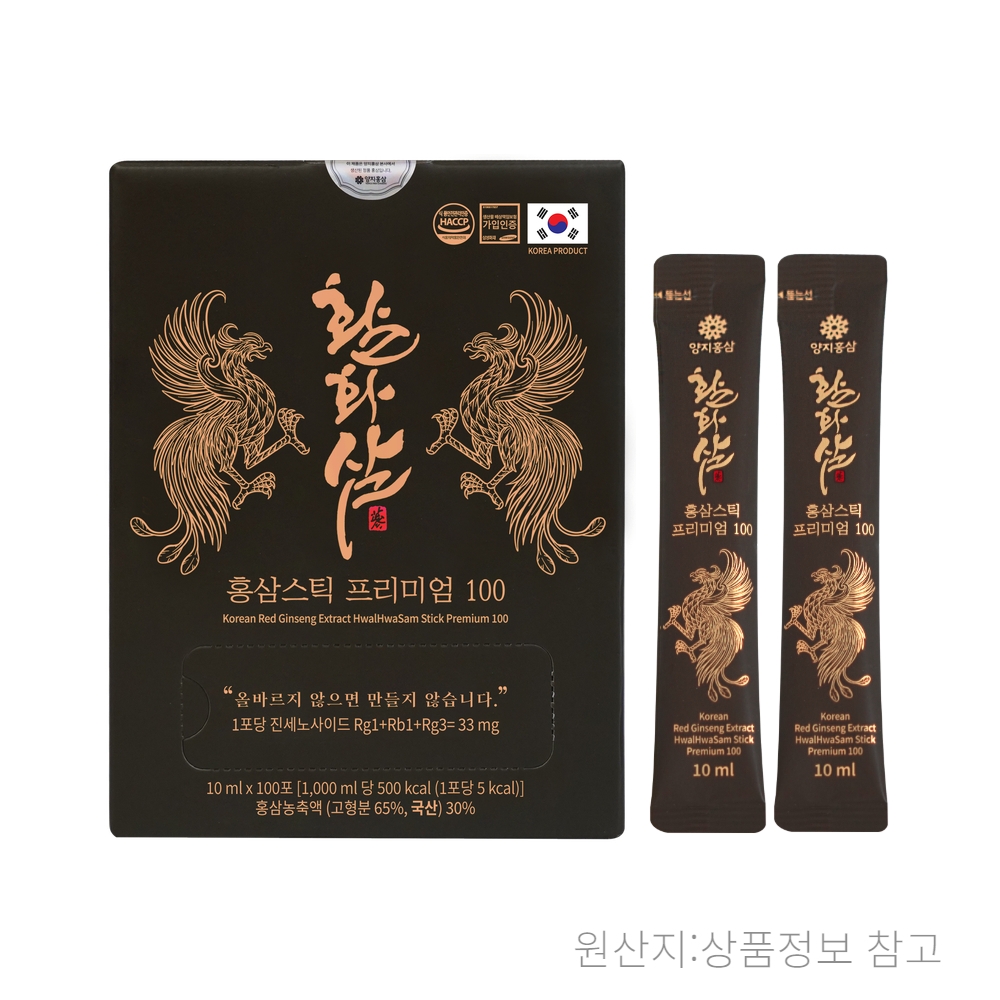 활화삼 홍삼스틱 프리미엄 100