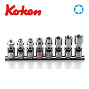 KOKEN 3/8 조인트 별소켓레일세트 (RS3440T/8)