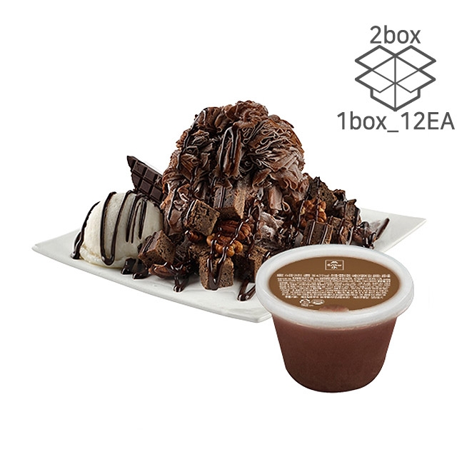 흥국 스노우빙 다크 초코 300g (2box_24EA) 빙수블럭