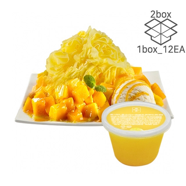 흥국 스노우빙 망고 300g (2box_24EA) 빙수블럭