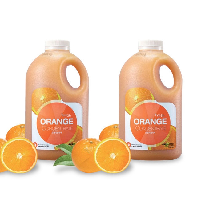 스위트컵 오렌지농축액 1.8kg 에이드 2ea