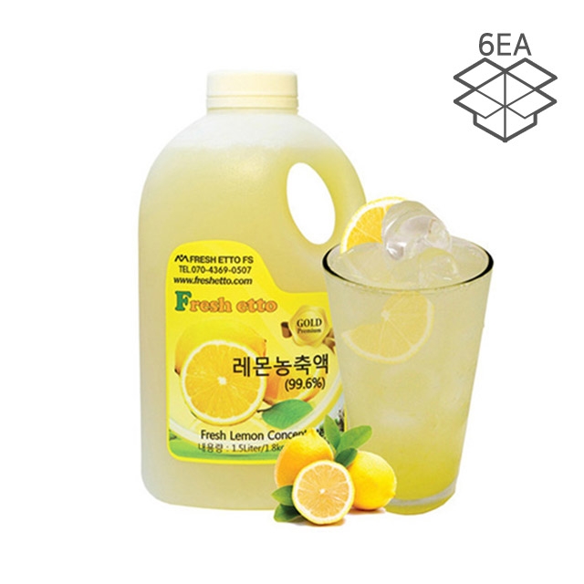 프레시에또 레몬 농축액 1.5L (box_6ea)