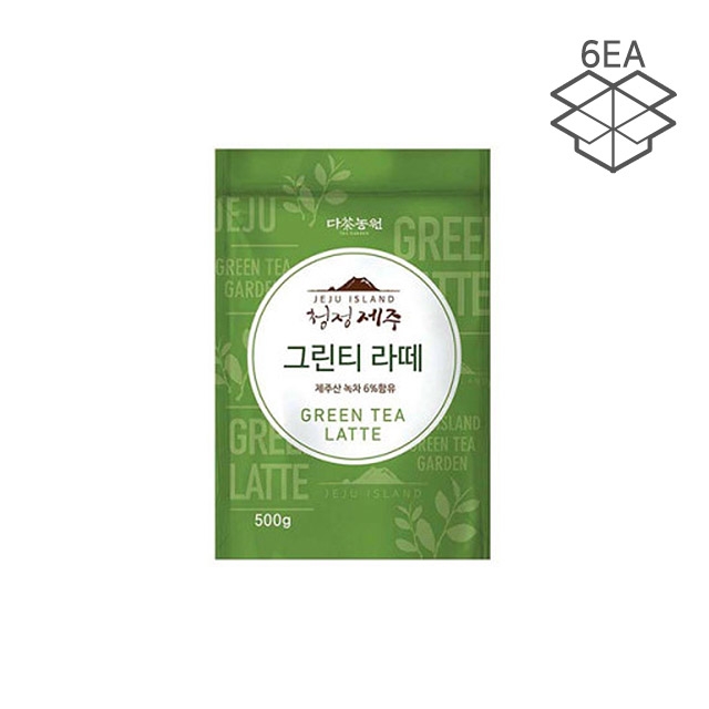 다농원 청정제주 그린티 녹차 라떼 파우더 500g (1box_6ea)