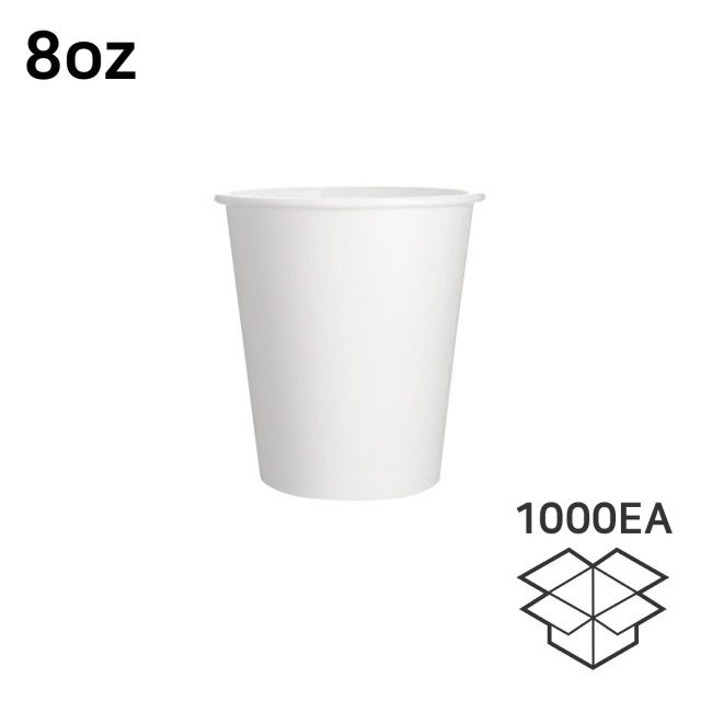 친환경종이컵 무지 8온스 83파이 1박스 1000개