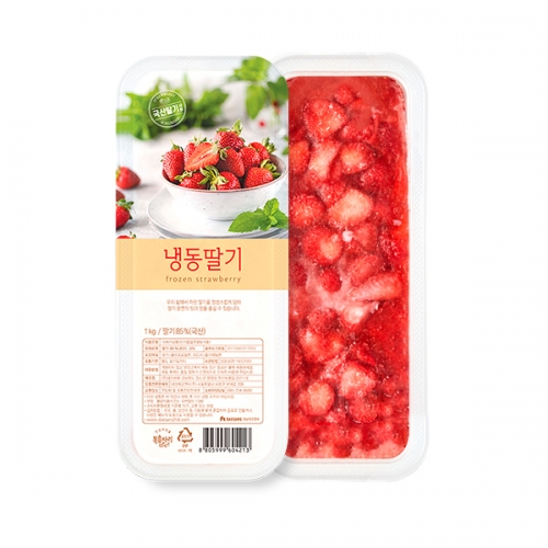 [냉동] 복음자리 트레이 가당 딸기 1kg