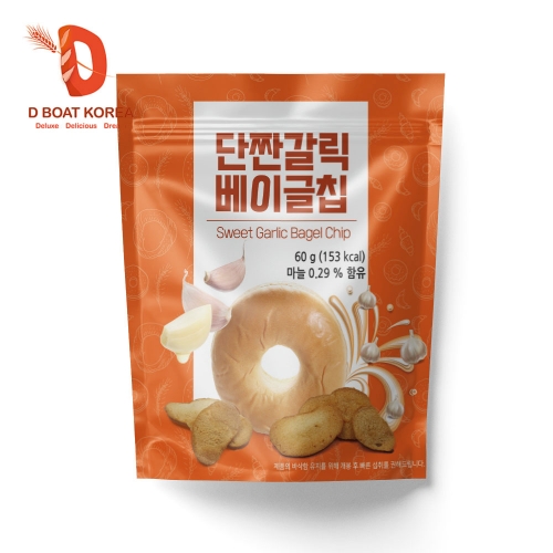 [디보트코리아][업체발송] 단짠갈릭 베이글칩 60g x12개 1박스