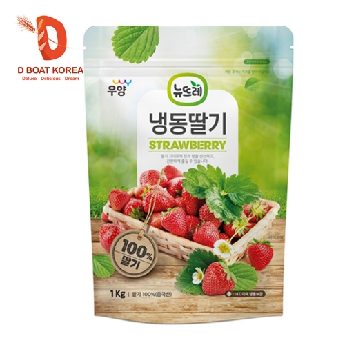 [디보트코리아][업체발송/냉동] 홀딸기(무가당) 1kg x12개 1박스