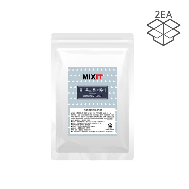 [독점판매] 믹스잇 클라우드 폼 파우더 1kg (x2ea 세트)
