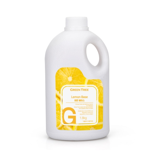 그린트리 레몬 에이드 베이스 1.8kg 음료 액상 베이스 레몬퓌레 고농축 음료베이스